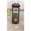 Image 1 : Daniel Dakota Quartz Westminster Chime Wall Clock with All-Wood Cabinet and Pendulum, 31” High