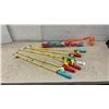 Image 1 : Children's Magnetic Fishing Game Set With Six Toy Rods and Assorted Plastic Fish