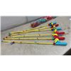 Image 3 : Children's Magnetic Fishing Game Set With Six Toy Rods and Assorted Plastic Fish