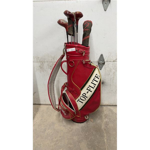 Spalding Top-Flite Golf Bag with 5 Clubs