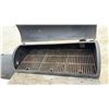 Image 4 : Omaha Grills Offset Smoker and Grill, with Side Firebox, Wood Side Shelf, and Grates