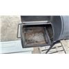 Image 5 : Omaha Grills Offset Smoker and Grill, with Side Firebox, Wood Side Shelf, and Grates