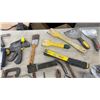 Image 10 : Assortment of Hand Tools, Squares, Clamps, Putty Knives, Pliers, Saws