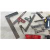 Image 2 : Assortment of Hand Tools, Squares, Clamps, Putty Knives, Pliers, Saws