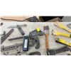 Image 4 : Assortment of Hand Tools, Squares, Clamps, Putty Knives, Pliers, Saws
