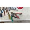 Image 7 : Assortment of Hand Tools, Squares, Clamps, Putty Knives, Pliers, Saws