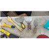 Image 9 : Assortment of Hand Tools, Squares, Clamps, Putty Knives, Pliers, Saws