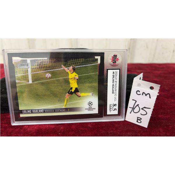 Graded Erling Haaland Soccer Card