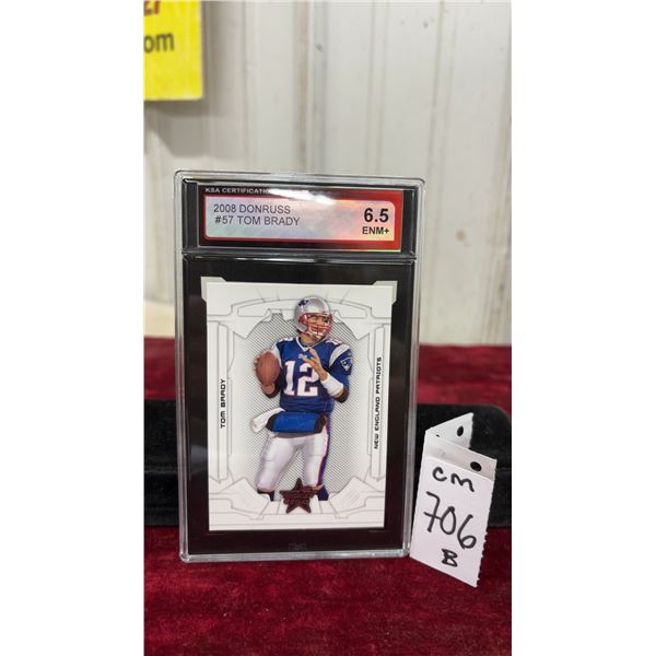 Graded Tom Brady Rookies and Stars Football Card