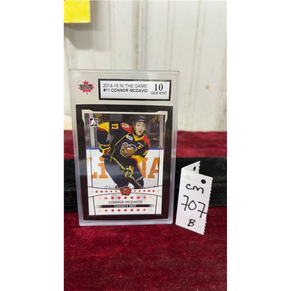 Graded Connor McDavid PreRookie Card
