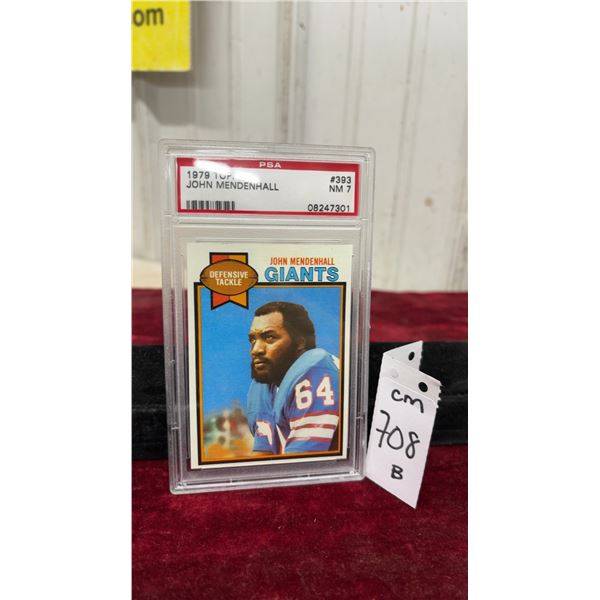 Graded 1979 John Mendenhall Football Card