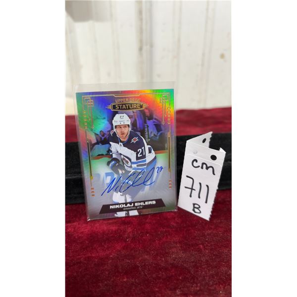 Signed Nikolaj Ehlers Winnipeg Jets Card