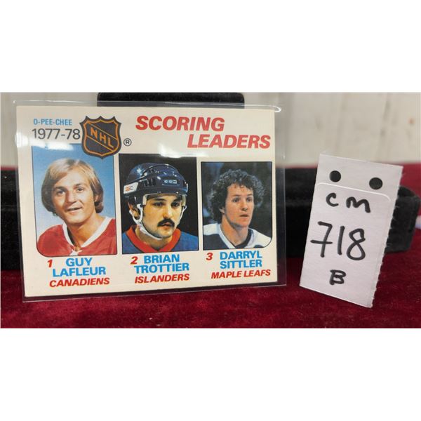 1978-79 NHL Scoring Leaders Card
