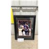 Image 1 : Vintage Laurie Boschman Winnipeg Jets Framed Photo