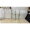Image 1 : Vintage Early Streamer Emission Lightning Rods with Spherical Finials and Tripod Bases, Set of 3