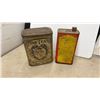 Image 9 : Vintage Texaco Motor Oil Cans, with Product, Fire-Chief Gasoline Can, Watkins, Fine Teas Tin