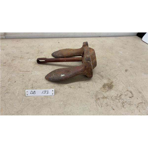 Vintage Danforth-Style Fluke Boat Anchor, 20 Pound with Pivoting Flukes