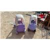 Image 2 : Two Little Tikes Cozy Coupe Ride-On Toy Cars, Purple and Pink Classic and Princess Editions