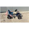 Image 4 : Kettler Kettcar Children's Go-Kart with Blue Seat, Red Fenders and White Frame