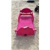Image 1 : Delta Children Minnie Mouse Pink Plastic Toddler Bed with Fabric Sling Base, 29 × 54 × 8” off the
