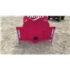 Image 2 : Delta Children Minnie Mouse Pink Plastic Toddler Bed with Fabric Sling Base, 29 × 54 × 8” off the
