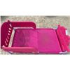 Image 4 : Delta Children Minnie Mouse Pink Plastic Toddler Bed with Fabric Sling Base, 29 × 54 × 8” off the