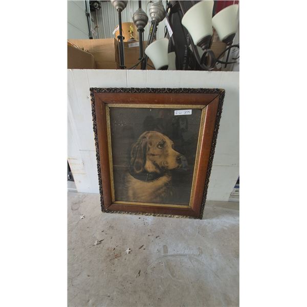 Framed Dog Portrait Print,27”×31”