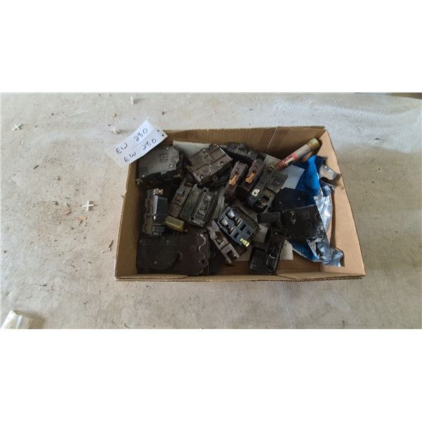 Assorted Circuit Breakers and Fuse