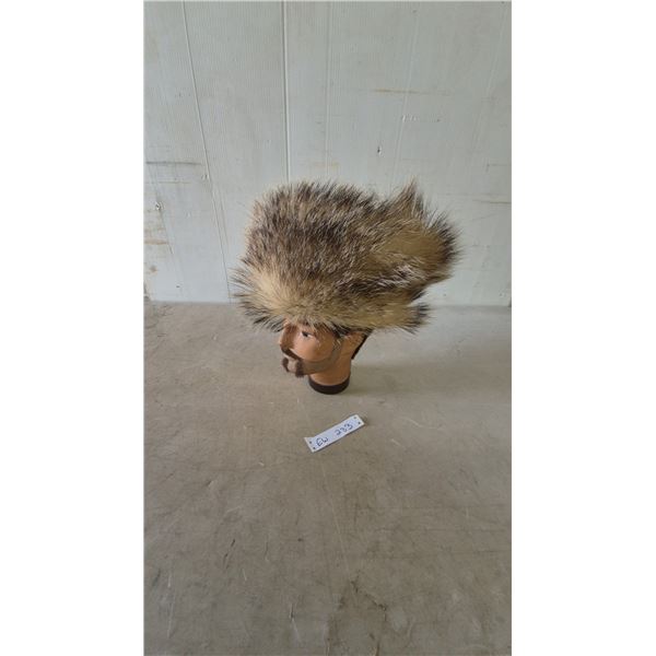 Faux Fur Hat on Mannequin Head