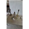 Image 1 : Assorted Vintage Lanterns and Lamps: 2 Kerosene Lamps, 2 Gas Lanterns