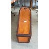 Image 1 : Halloween Decor, Handmade Wooden Coffin-Shaped Box with Ornate Jeweled Cross Accents on Lid and