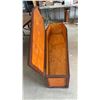 Image 3 : Halloween Decor, Handmade Wooden Coffin-Shaped Box with Ornate Jeweled Cross Accents on Lid and