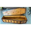 Image 5 : Halloween Decor, Handmade Wooden Coffin-Shaped Box with Ornate Jeweled Cross Accents on Lid and