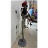 Image 3 : Life-Size Pirate Skeleton Halloween Prop with Bandana, Eye Patch, Vest, and Peg Leg, 62” Tall