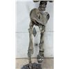 Image 5 : Life-Size Pirate Skeleton Halloween Prop with Bandana, Eye Patch, Vest, and Peg Leg, 62” Tall