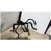 Image 4 : Halloween Decor Lot, 3 Fuzzy Spider Props, 2 Hanging Webbed Bowls, Bendable Skeleton, Fish Net