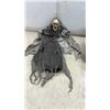 Image 7 : Halloween Decor Lot, 3 Fuzzy Spider Props, 2 Hanging Webbed Bowls, Bendable Skeleton, Fish Net