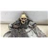 Image 8 : Halloween Decor Lot, 3 Fuzzy Spider Props, 2 Hanging Webbed Bowls, Bendable Skeleton, Fish Net