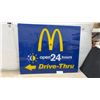 Image 1 : McDonald's Plexiglass Drive-Thru Sign, 29 3/4” x 37”