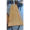 Image 4 : Console Table with Wood Top and Metal Legs, 16 1/2” x 59” x 29”