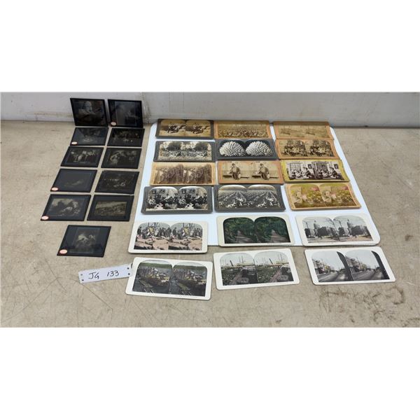 Ten Antique Glass Slides Shakespeare and Others
