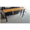 Image 1 : Console Table with Wood Top and Metal Legs, 16 1/2” x 59” x 29”
