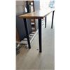 Image 3 : Console Table with Wood Top and Metal Legs, 16 1/2” x 59” x 29”