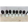 Image 1 : 7 Traditional Oil-Rubbed Bronze Single-Light Wall Sconces with Frosted Bell Glass Shades