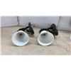 Image 3 : 7 Traditional Oil-Rubbed Bronze Single-Light Wall Sconces with Frosted Bell Glass Shades