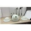 Image 1 : Oil-Rubbed Bronze Light Fixtures, 3 Semi-Flush Mount Ceiling Light Fixtures and 3 Pendant Style