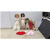 Image 1 : Five Dolls Average 24” Tall, Including Vintage European Fashion Doll and 1960 Mattel "Chatty Cathy"