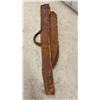 Image 5 : Vintage 1950s Leather Rifle Gun Case, Approximately 30” in Length
