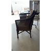 Image 2 : Wicker Armchair with Paisley Upholstered Seat and Back Cushions