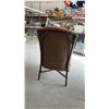 Image 3 : Wicker Armchair with Paisley Upholstered Seat and Back Cushions